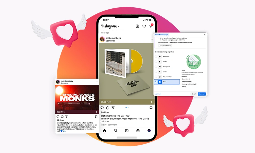 Ilustrasi Instagram Ads